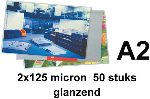Lamineerhoes GBC A2 2x125micron 50stuks