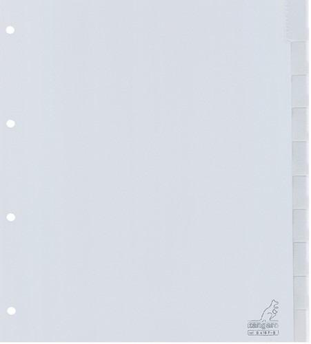 Tabbladen Kangaro 4-gaats G410F-B 10-delig+venster breed PP