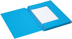 Dossiermap Secolor folio 3 klep 100% gerecycled karton 250 gr blauw