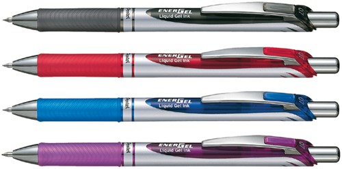 Gelschrijver Pentel BL77 Energel medium blauw-3