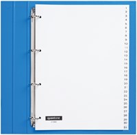 Tabbladen Quantore 4-gaats 1-31 genummerd wit PP