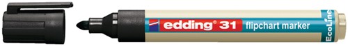 Viltstift edding 31 EcoLine voor flipover rond 1.5-3mm zwart
