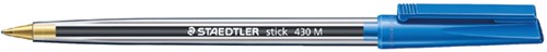 Balpen Staedtler Stick 430 medium blauw