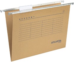 Hangmap Djois Economy recycled foolscap V-bodem bruin 25 stuks