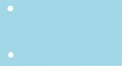 Scheidingsstrook Elba breed 225x120mm 190gr blauw 100 stuks