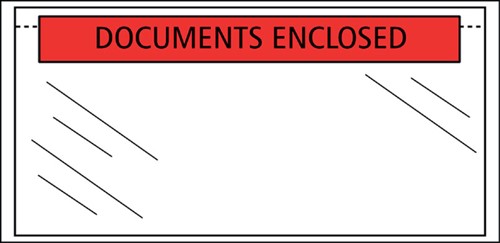 Paklijstenvelop Quantore zelfklevend bedrukt 225x122mm 1000 stuks