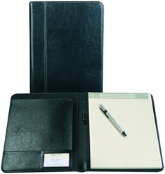 Schrijfmap Brepols Palermo A5 inclusief schrijfblok zwart