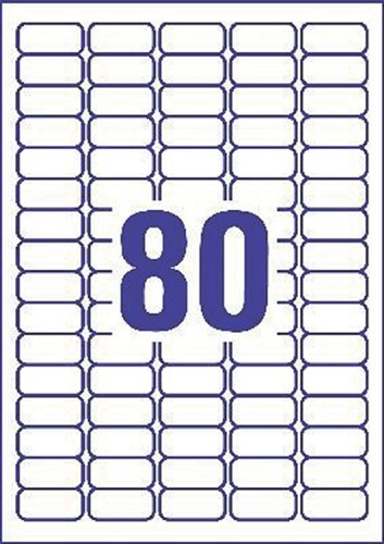 Etiket Avery L4732REV-25 35.6x16.9mm wit 2000 stuks-2