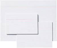 Systeemkaart Aurora 150x100mm lijn met rode koplijn 210gr wit 100 vel-1