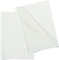 Thermische omslag GBC A4 10mm transparant/wit 100 stuks-2