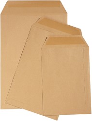 Envelop Quantore loonzak 114x162 70gr bruin 1000 stuks