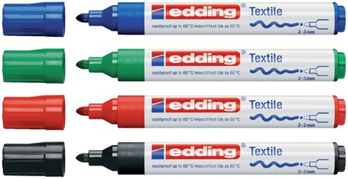 Textielmarker edding 4500 rond 2-3mm rood-2