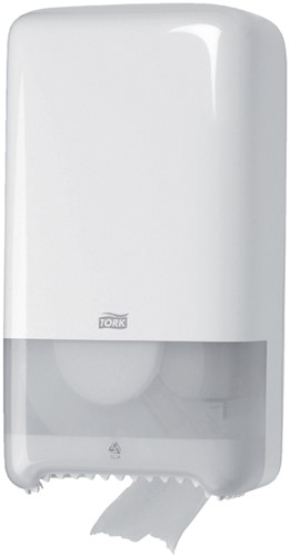 Toiletpapierdispenser Tork T6 Elevation medium duo wit 557500