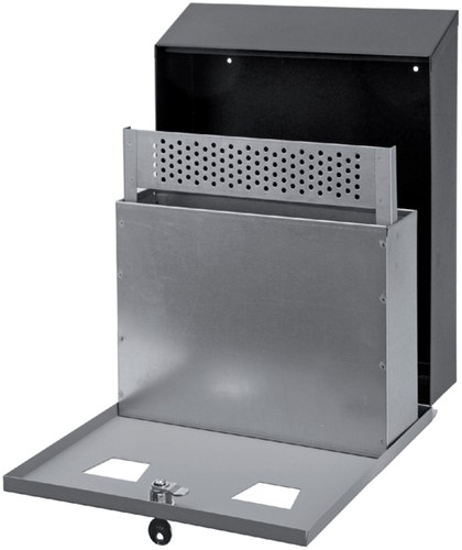 Wandasbak met binnenemmer staal-3