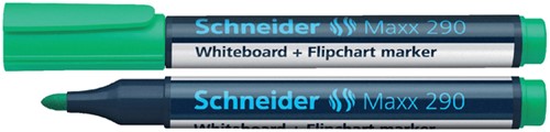 Viltstift Schneider Maxx 290 whiteboard rond groen 2-3mm