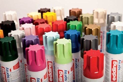 Verfspuitbus edding 5200 permanent spray mat rijkgoud-3