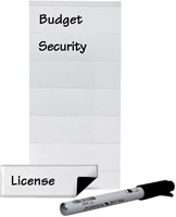 Etikethouder Djois 25x75mm magnetisch transparant 6 stuks-2