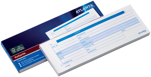 Kwitantieboekje Djois Atlanta 74x210mm 100vel