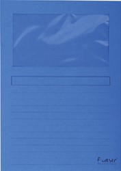 Venstermap Exacompta Forever L-model 120gr donkerblauw 100 stuks