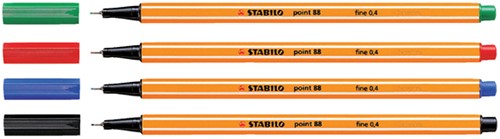Fineliner STABILO point 88/46 fijn zwart-3
