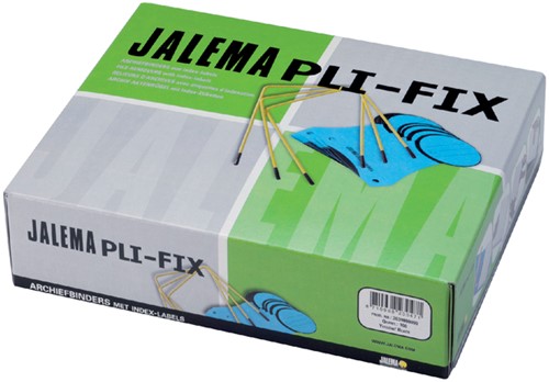 Archiefbinder JalemaClip Pli-fix geel 100 stuks-2