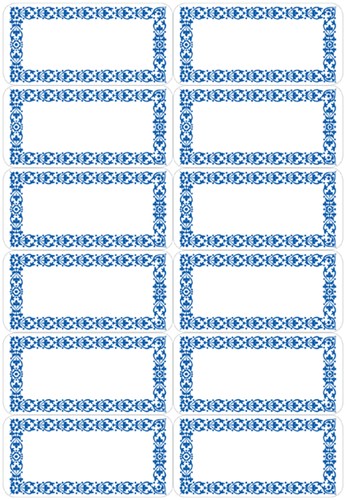 Etiket HERMA 3742 keuken blauw