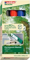 Viltstift edding 21 EcoLine rond assorti 1.5-3mm doos à 4st