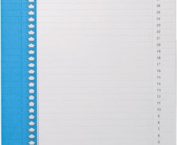 Ruiterstrook Elba Nr 9 157x7mm lateraal blauw 10 stuks