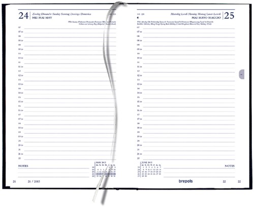 Kantooragenda 2026 Quantore kort 1dag/1pagina zwart