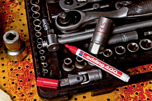 Viltstift edding 400 rond assorti 1mm assorti set à 10 stuks-3