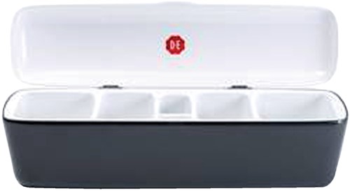 Tafeldispenser Douwe Egberts 5 vakken met inhoud zwart-3