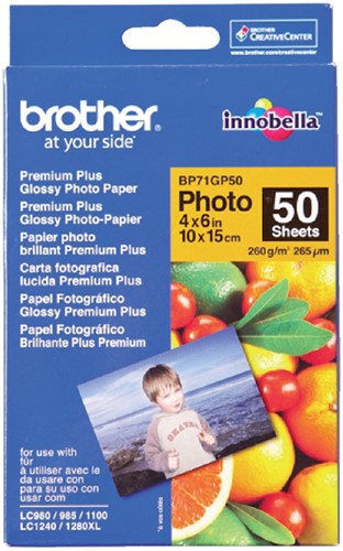 Fotopapier Brother BP-71 10x15cm 260gr glossy 50 vel