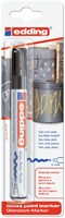 Paintmarker edding 750 op oliebasis 2-4mm zwart blister à 1 stuk