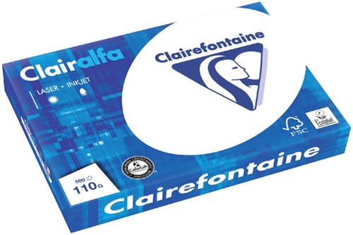 Kopieerpapier Clairefontaine Clairalfa A3 110gr wit 500 vel