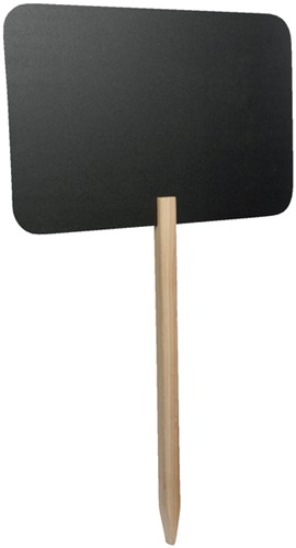 Krijtbord Securit rechthoek 44x27cm met houten pin