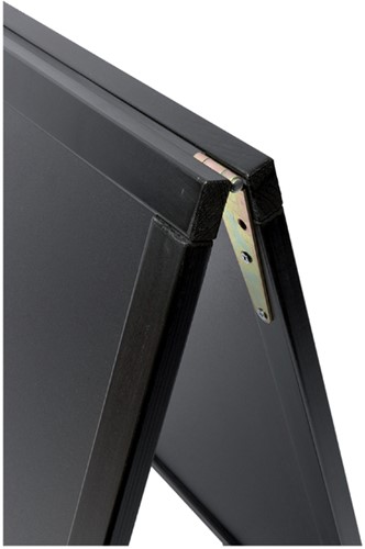 Stoepbord Securit 550x850x30mm zwart hout-2