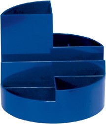 Pennenkoker MAUL roundbox 7 vakken Ø140x125mm blauw