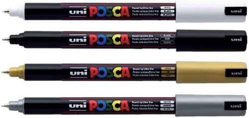 Paintmarker Uni POSCA PC3M fijn zonnegl-2