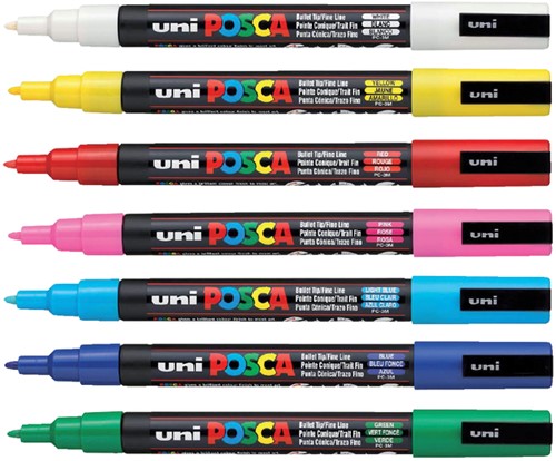 Paintmarker Uni POSCA PC5M medium donkerblauw-2