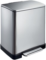 Pedaalemmer EKO E-Cube 9+10 liter rvs
