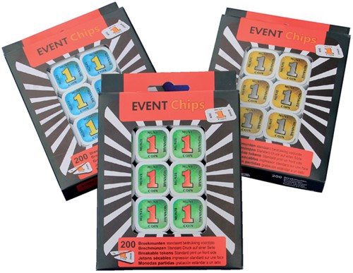 Consumptie breekmunten Combicraft 200 stuks rood-2