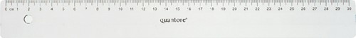 Liniaal Quantore 30cm kunststof transparant