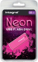 USB stick 2.0 Integral Neon USB-A 32GB roze