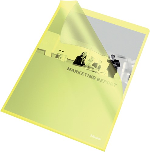 L-map Esselte standaard A4 0.11mm PP geel