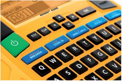 Labelprinter Dymo Rhino 4200 industrieel qwerty 19mm geel-3