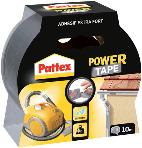 Plakband Pattex Power Tape 50mmx10m grijs-2
