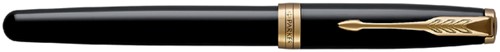 Rollerpen Parker Sonnet black lacquer GT fijn-2