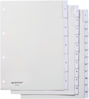 Tabbladen Quantore 4-gaats 5-delig met venster wit PP-2