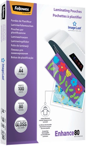 Lamineerhoes Fellowes A4 2x80micron glans 100 stuks-3