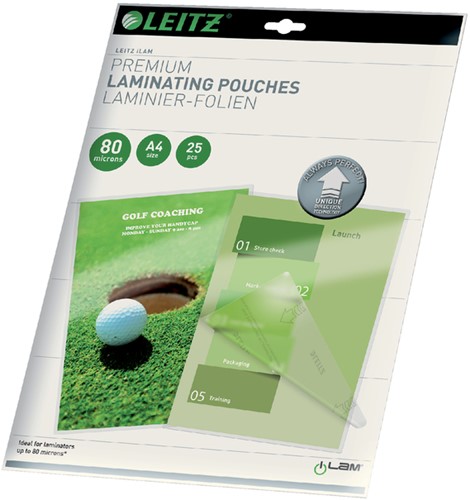 Lamineerhoes Leitz iLAM A4 2x80micron 25 stuks
